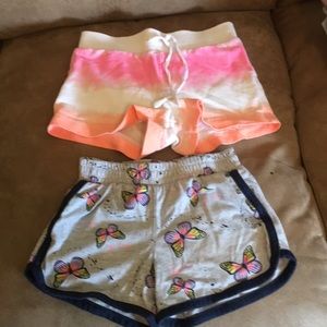 2 pair girls 7/8 shorts
